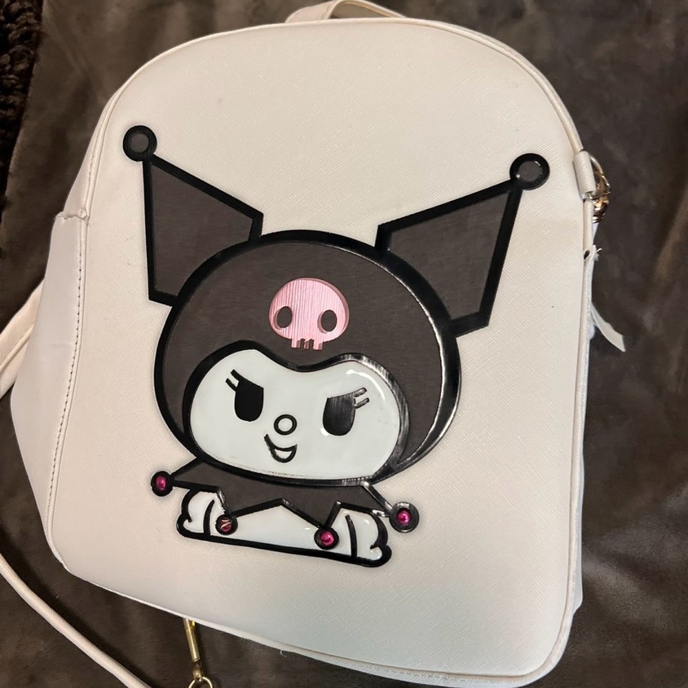 Cute Character White Backpack